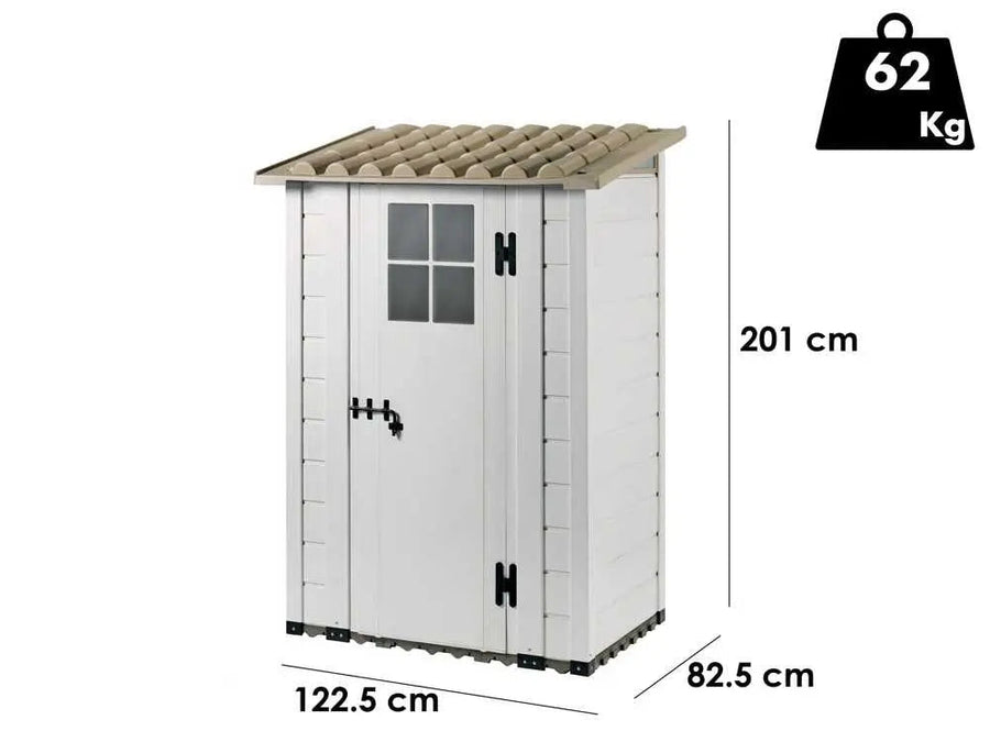 Abri de jardin - Garofalo Tuscany Evo 100 - Avec fenêtre et porte à un battant