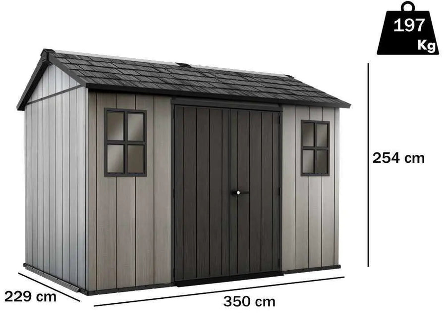 Abri de jardin - Keter Oakland 1175 - Avec fenêtres frontales - 350x229x254 cm