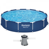 Bestway Steel Pro 56681 - Ø366x76 cm - Piscine ronde + pompe de filtration 16 W