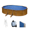 Gre Pacific Ovale 500 x 300 x 120cm - Piscine hors-sol en acier