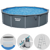 Bestway Hydrium 561CS - Ø549x132 cm - Piscine ronde pour 11-15 personnes