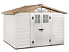 Abri de jardin - Garofalo Tuscany Evo 280 - Avec fenêtres et porte à double battant - 282,5 x 242,5 x 225 cm
