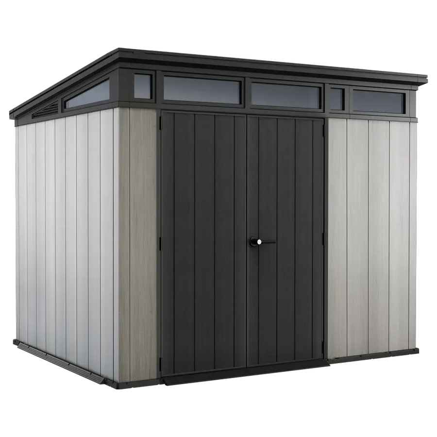 Abri de jardin - Keter Artisan gris -  Avec porte double battant - 277x218x226 cm