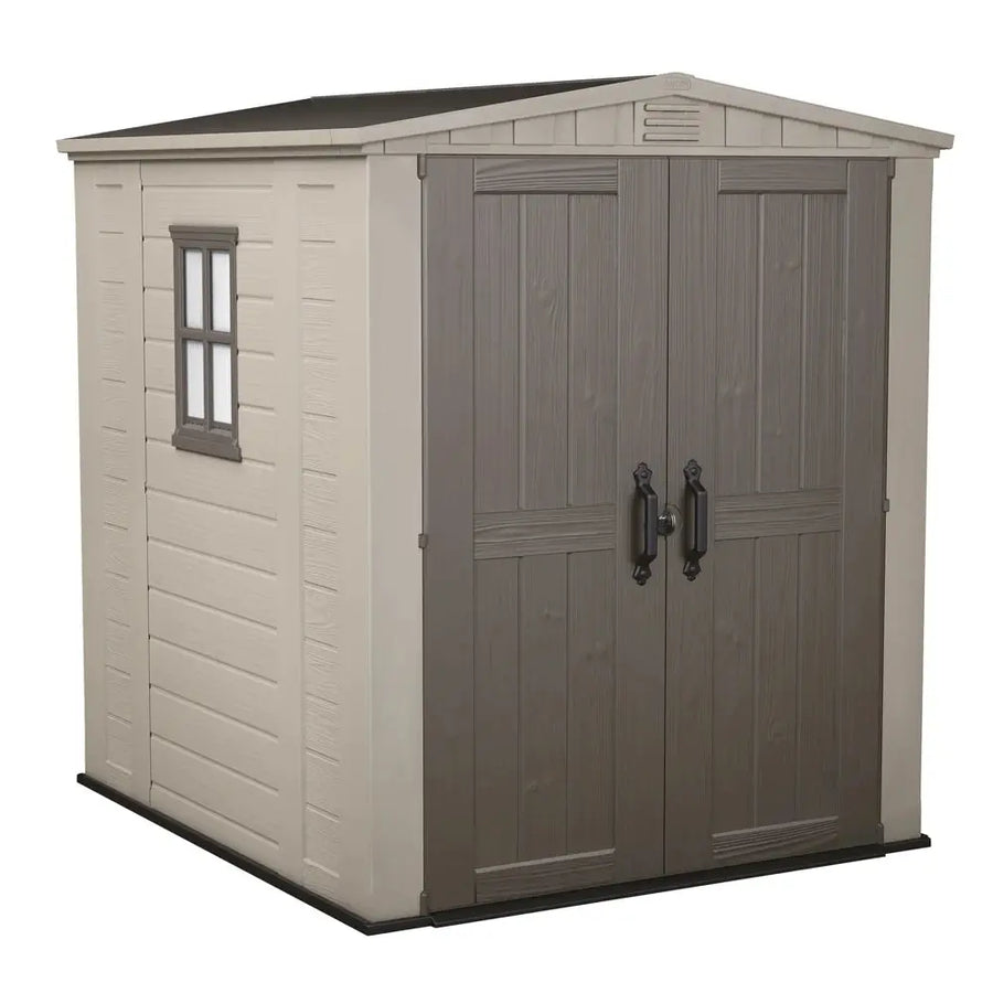 Abri de jardin - Keter Factor beige - Avec fenêtre latérale - 178x195.5x208 cm