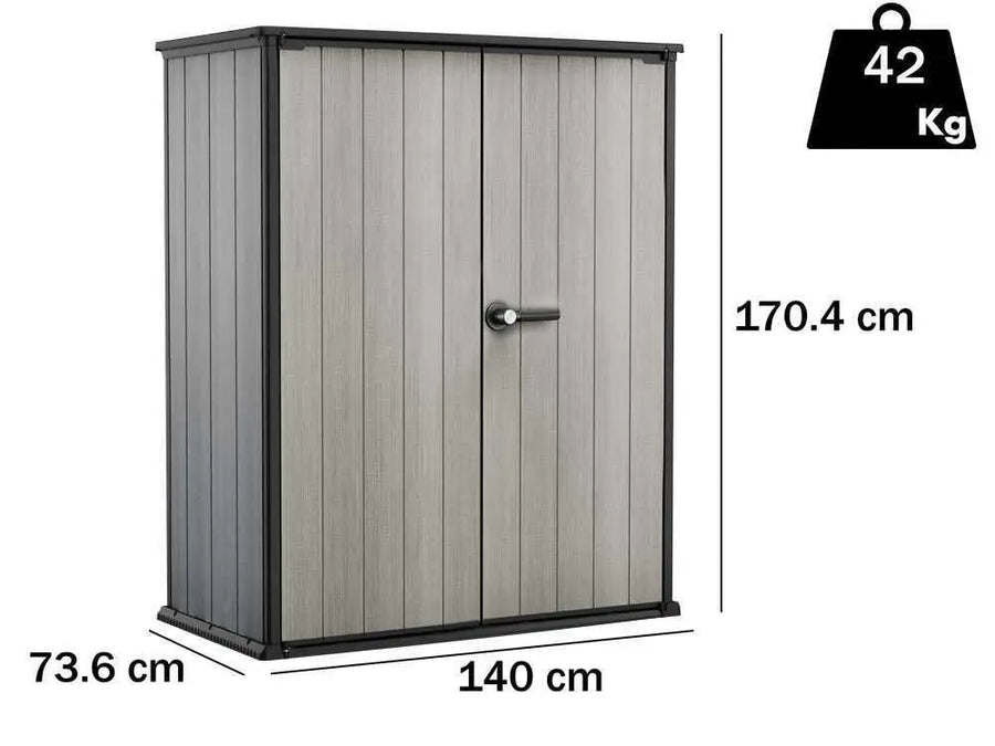 Armoire à outils de jardin - Keter High Store - 140x73x170 cm